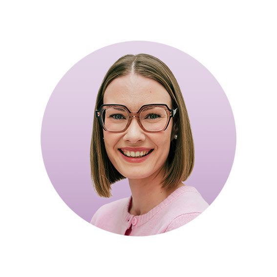 Katja Miettinen, ty&ouml;n&auml;k&ouml;optikko ja koulutettu suojainasiantuntija.