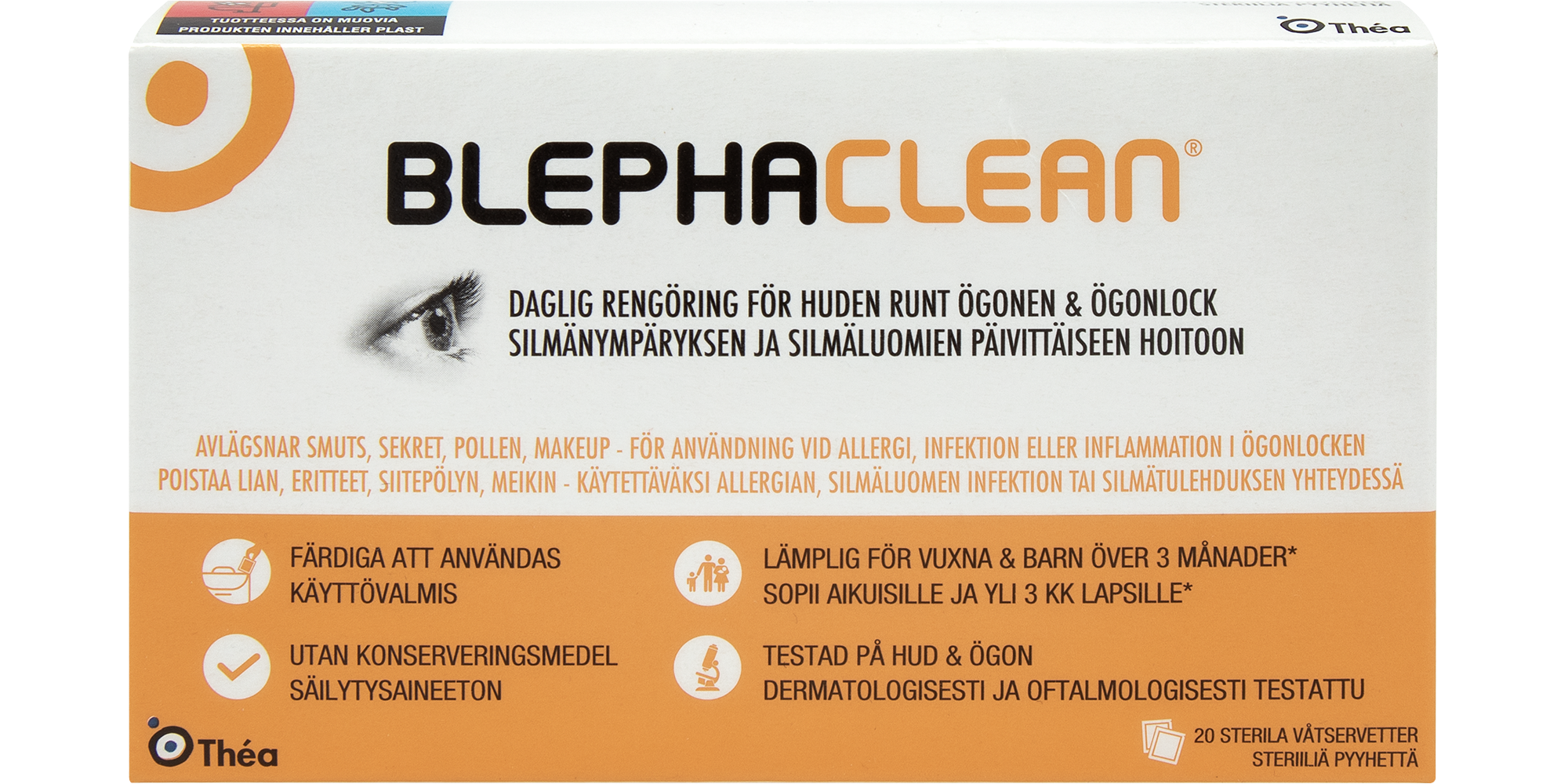 Blephaclean luomipyyhkeet 20 kpl