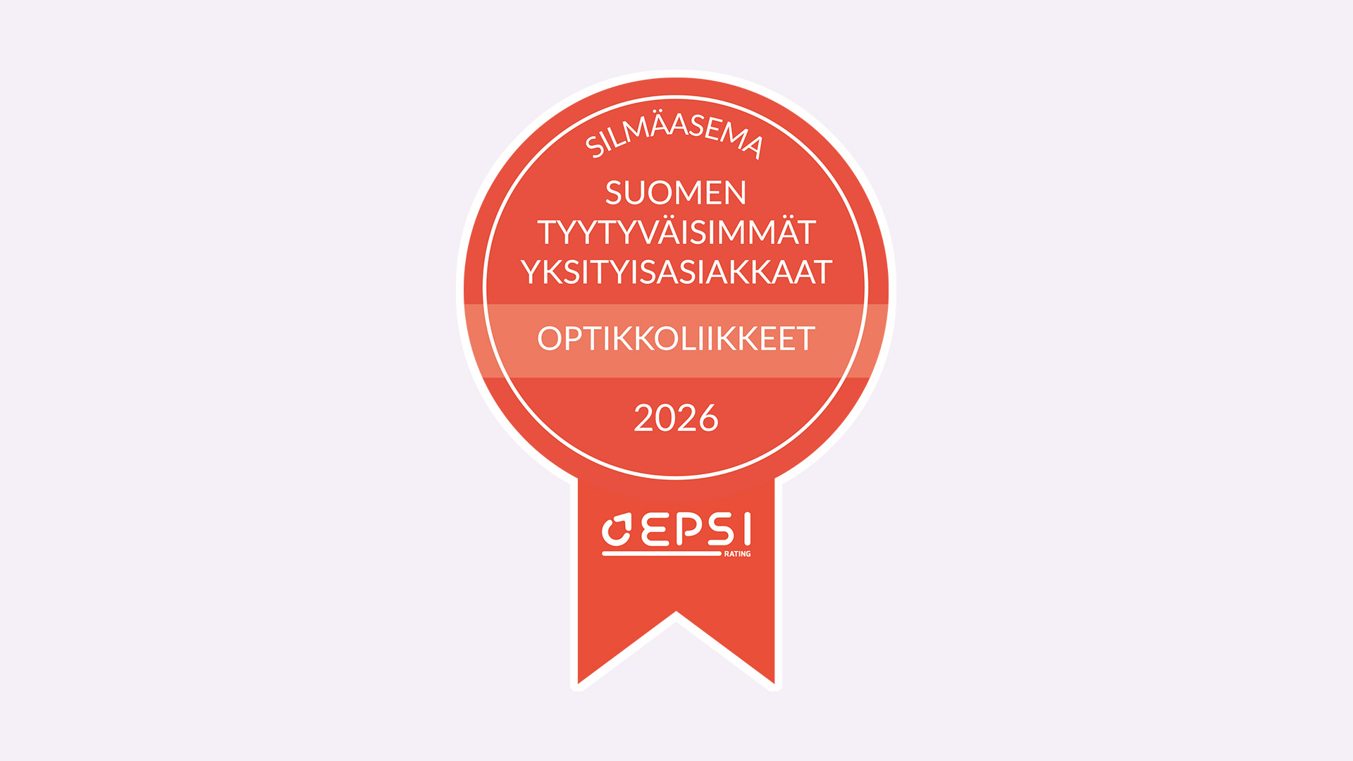 EPSI rating 2026 - Suomen tyytyväisimmät optikkoliikkeiden asiakkaat Silmäasemalla