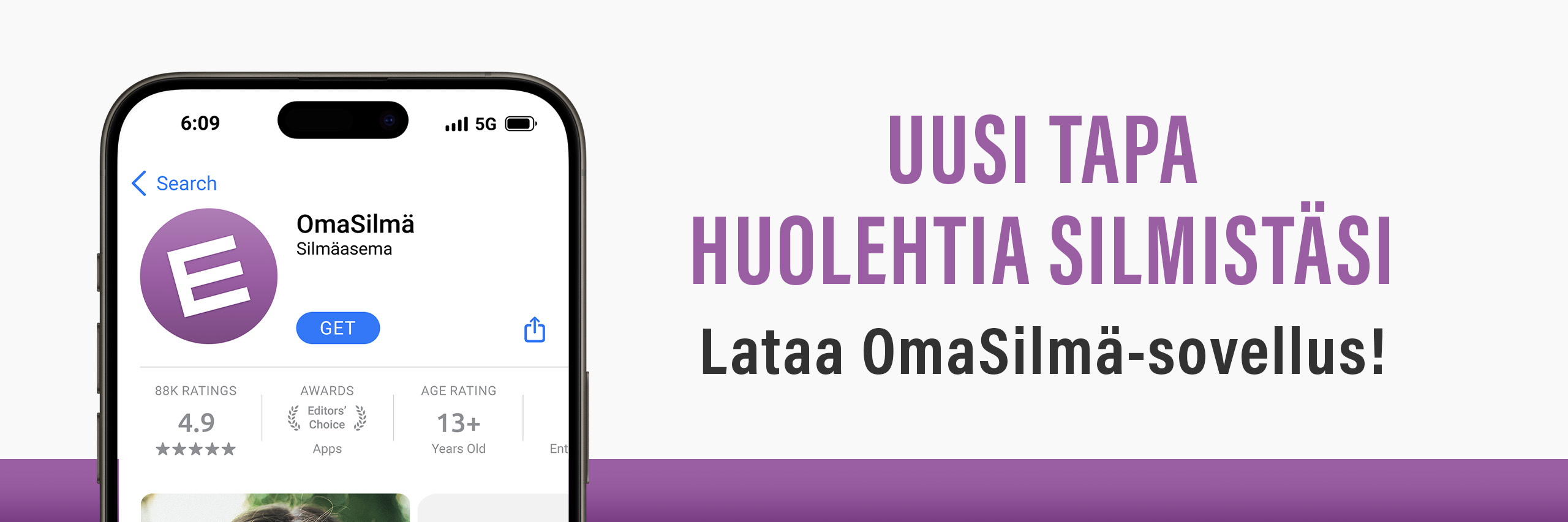 Lataa Silmäaseman OmaSilmä-sovellus