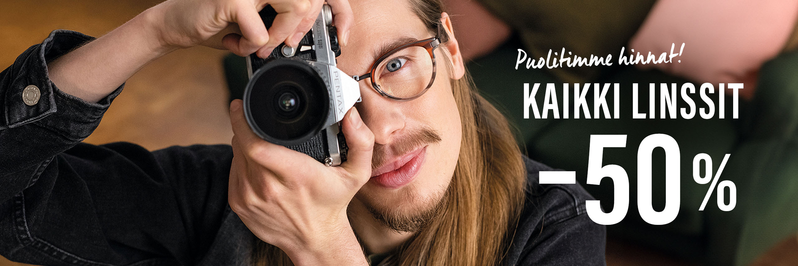 Kampanja: kaikki linssit -50 %